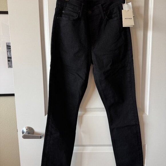 MOTHER Mid Rise Dazzler Ankle in Not Guilty (Black) - Picture 2 of 6